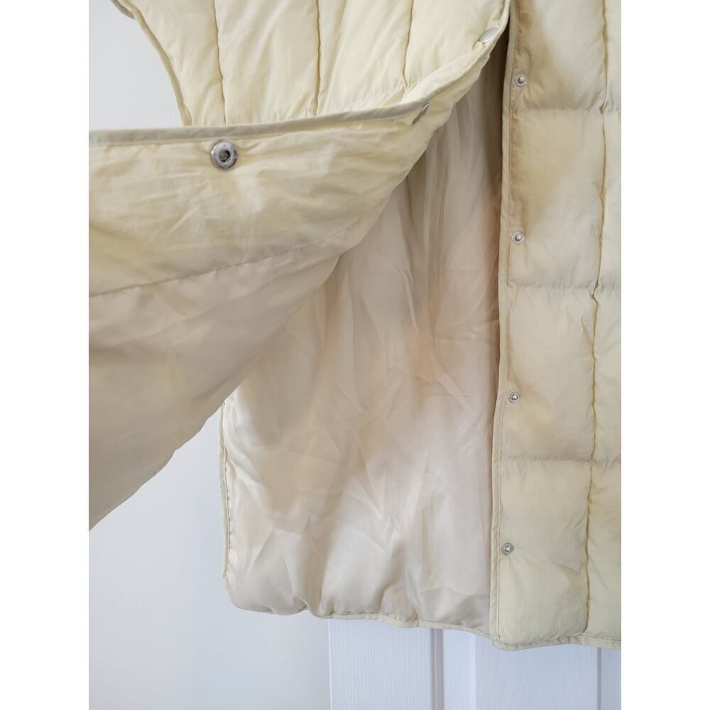 Anthropologie Pilcro Short Sleeve Puffer Beige Boho Vest Sz One Size - Picture 12 of 12